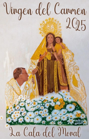 Cartel del Día de la Virgen del Carmen en La Cala del Moral 2025