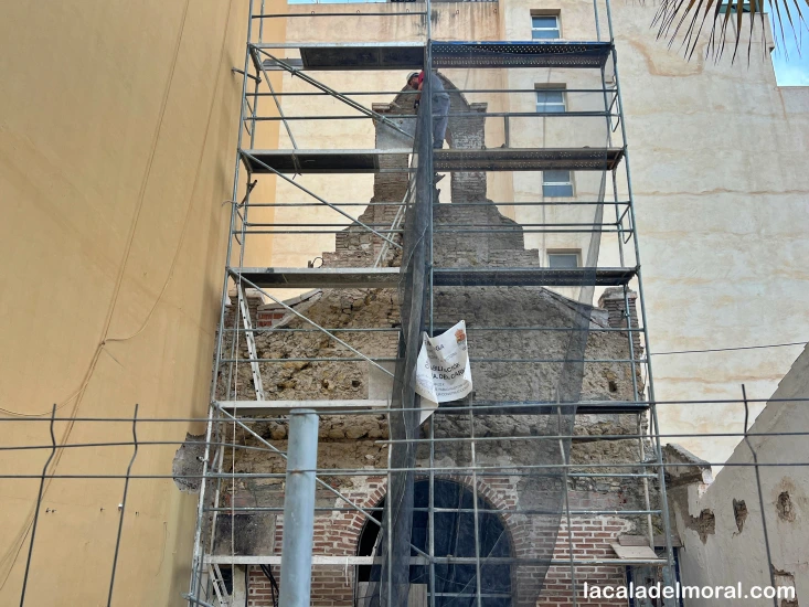 Obras rehabilitación Ermita de Nuestra Señora del Carmen de La Cala del Moral restaurada en 2024