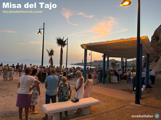 Misa del Tajo en La Cala del Moral Puesta de Sol